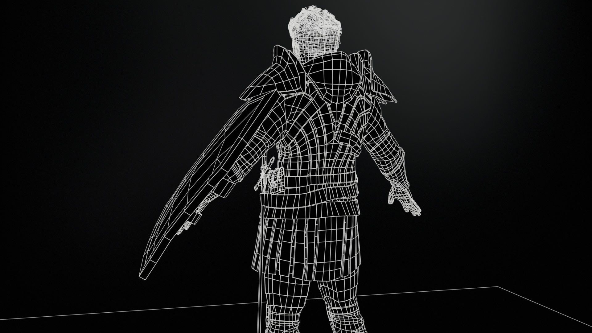 NPC Knight 8 Low-poly 3D model_15