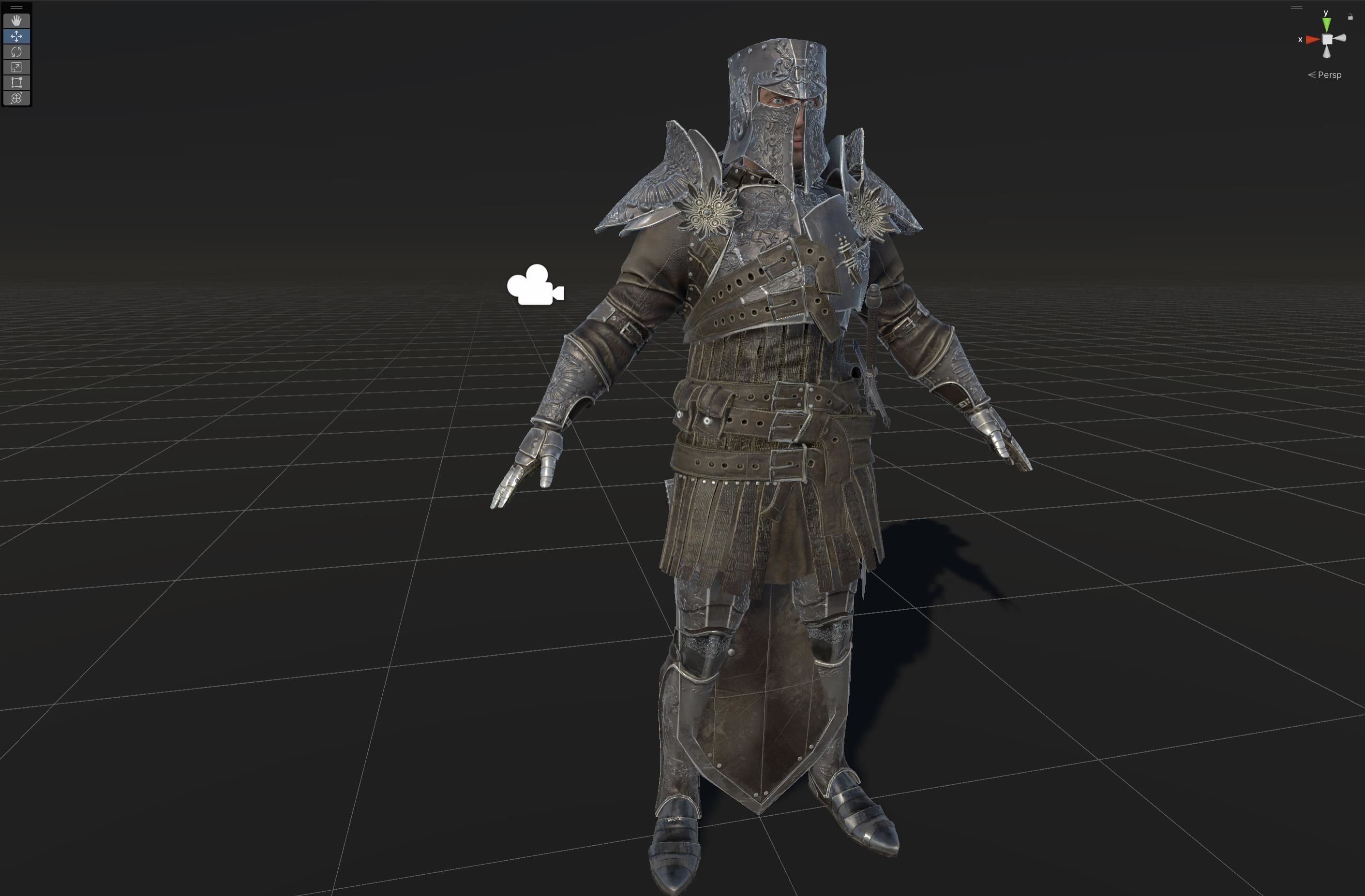 NPC Knight 8 Low-poly 3D model_41