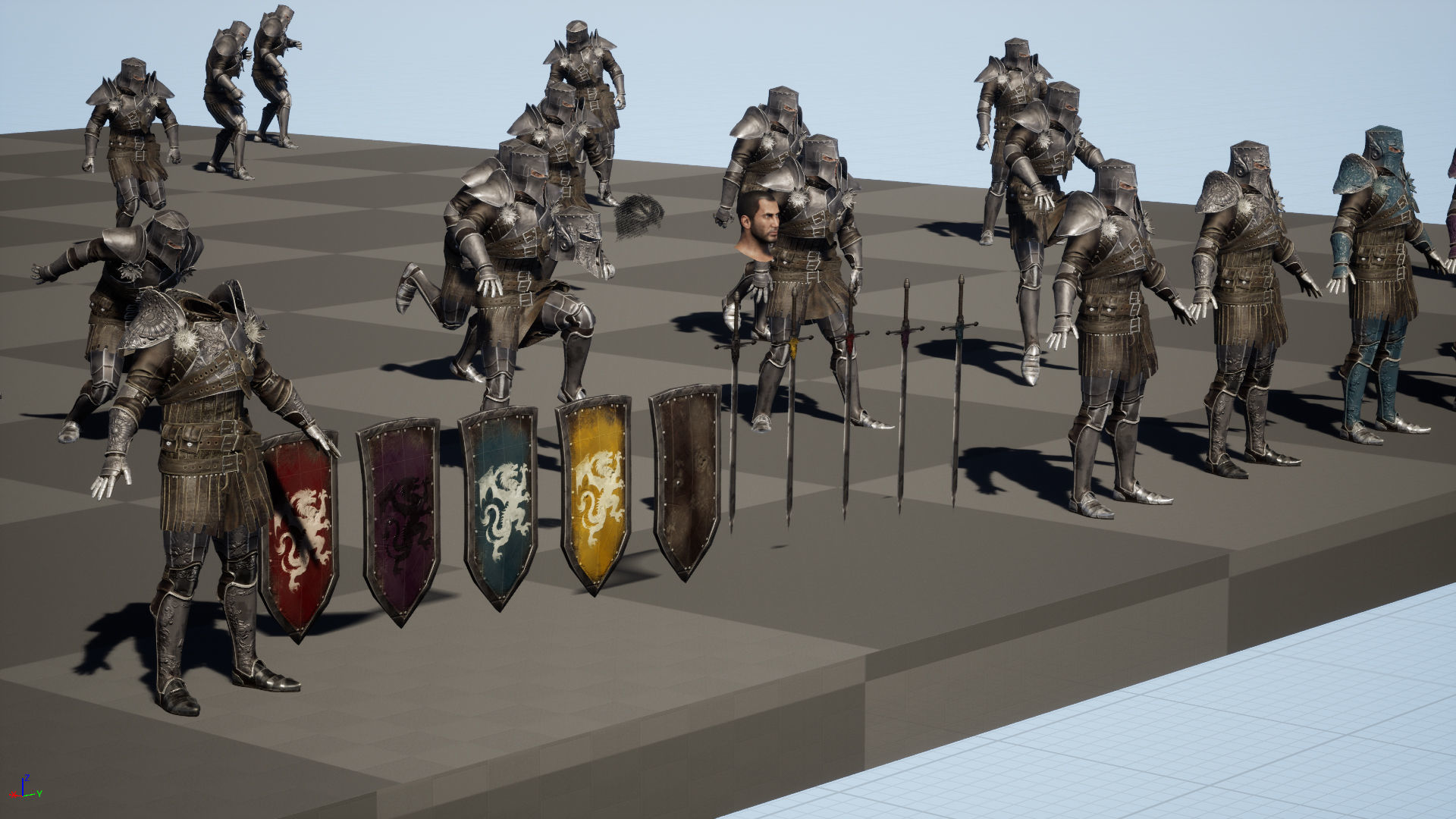 NPC Knight 8 Low-poly 3D model_38