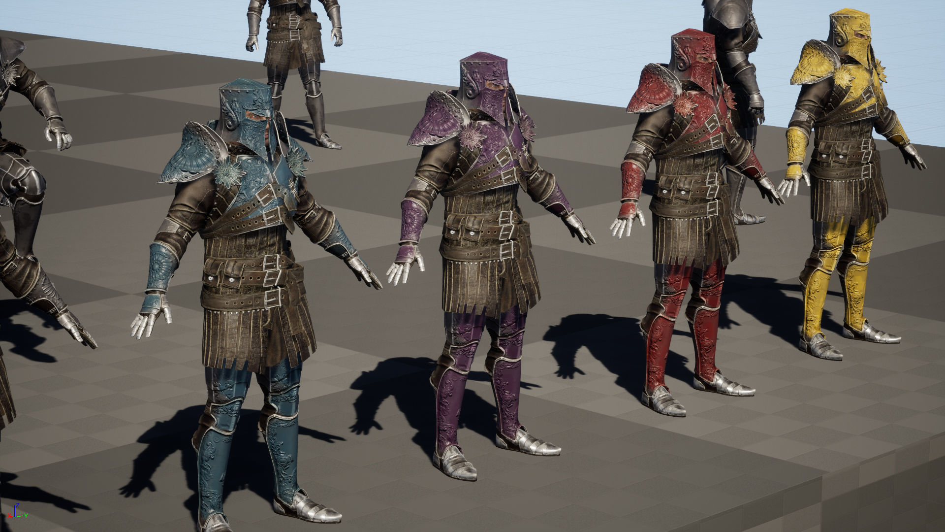 NPC Knight 8 Low-poly 3D model_40