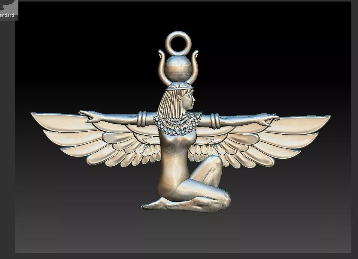 Isis necklace 3D print model_0