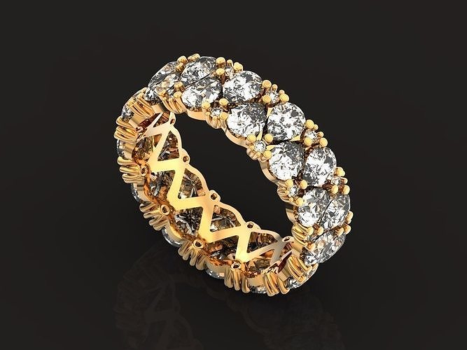 Pear Shaped ring Diamond Eternity Band