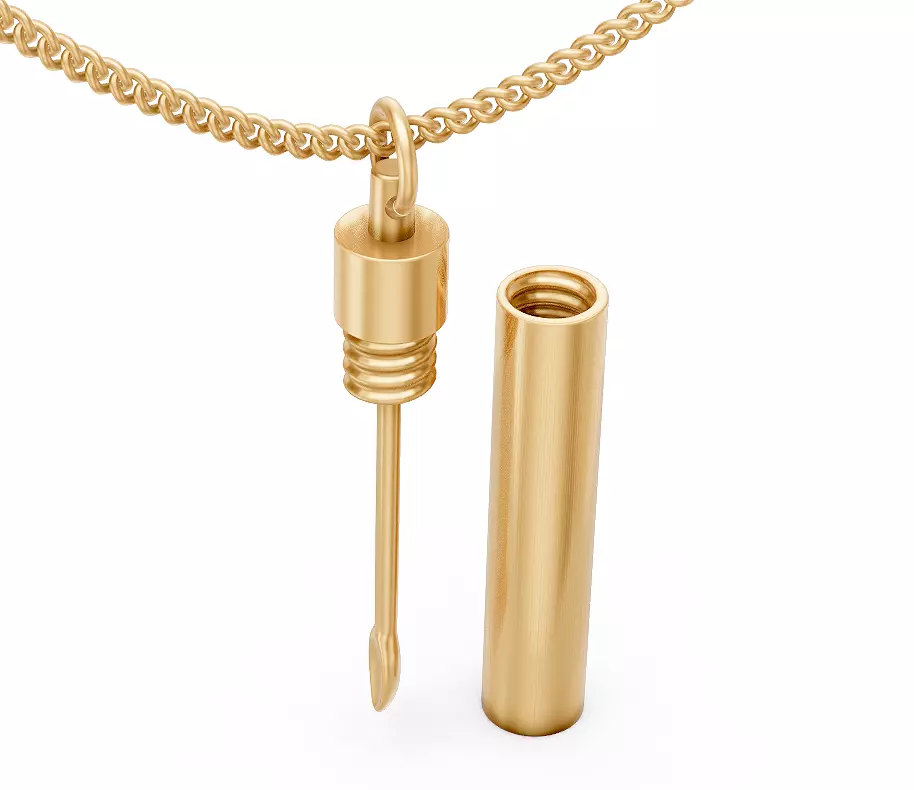 Capsule pendant printable 3d model 3d model jewelry printable 3D print model
