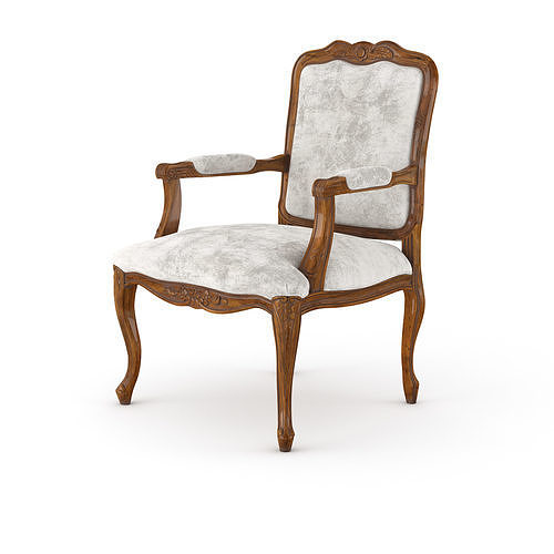 Lavish classic armchair by Modenese 3D model
