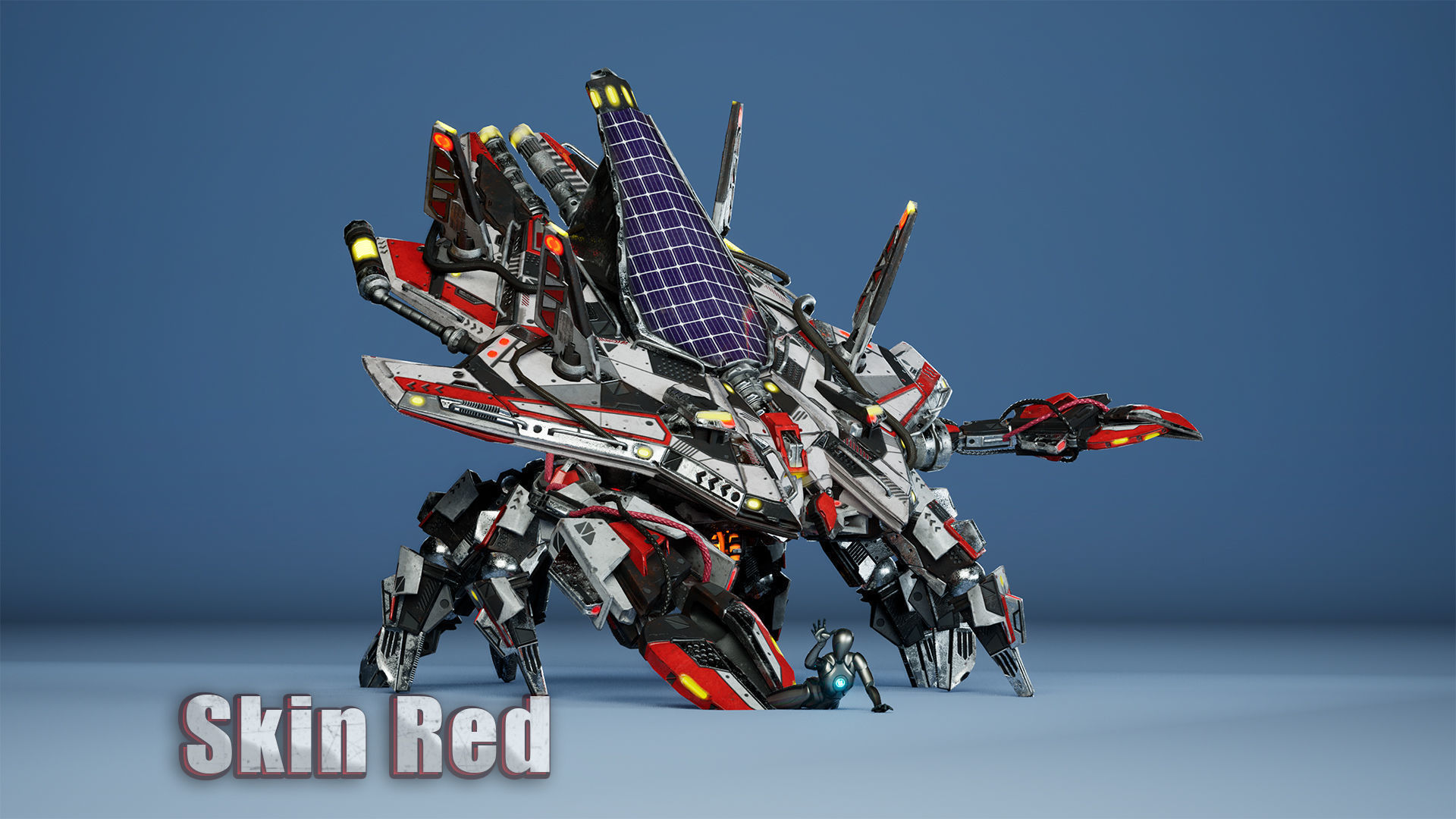 Sci-Fi Crab Low-poly 3D model_18