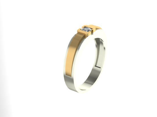 men ring 3D print model_7
