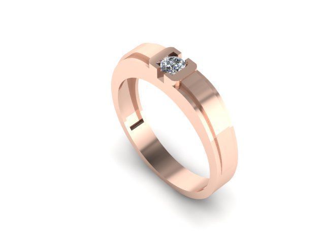 men ring 3D print model_2