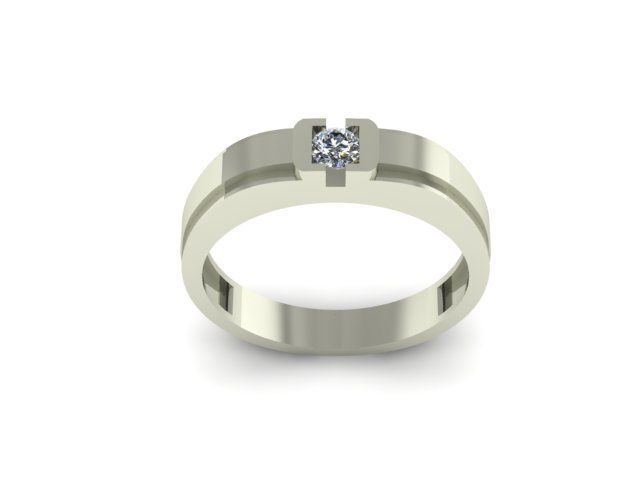 men ring 3D print model_4