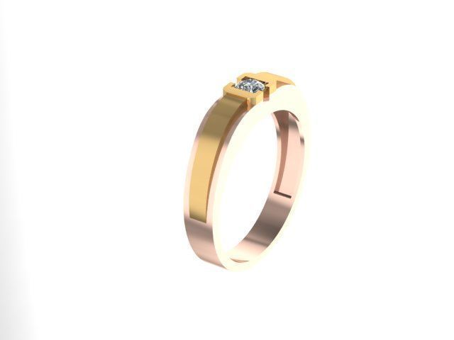 men ring 3D print model_8