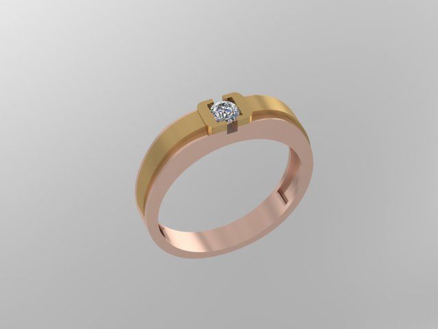 men ring 3D print model_11