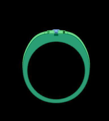 men ring 3D print model_14