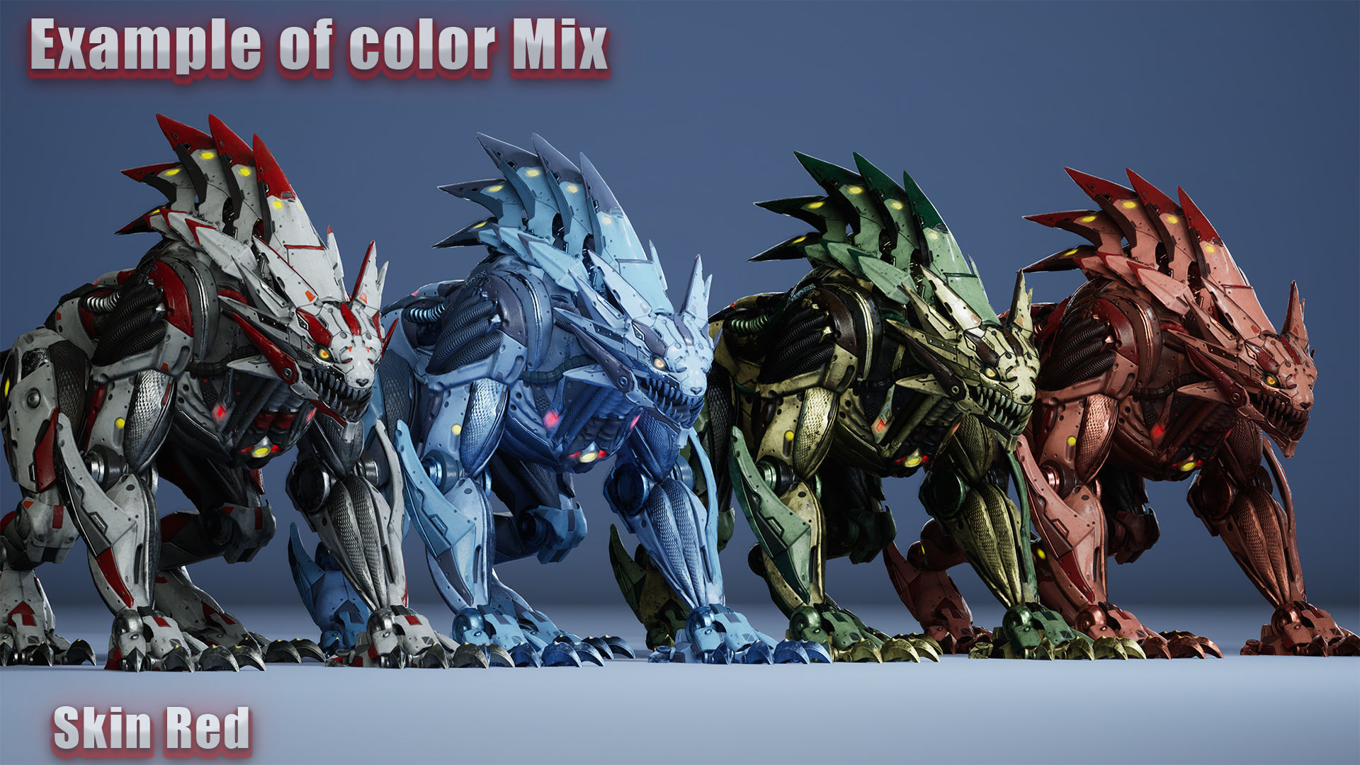 Sci-Fi HellCat Low-poly 3D model_13