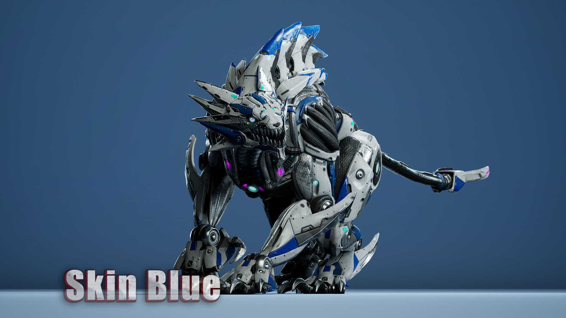 Sci-Fi HellCat Low-poly 3D model_18