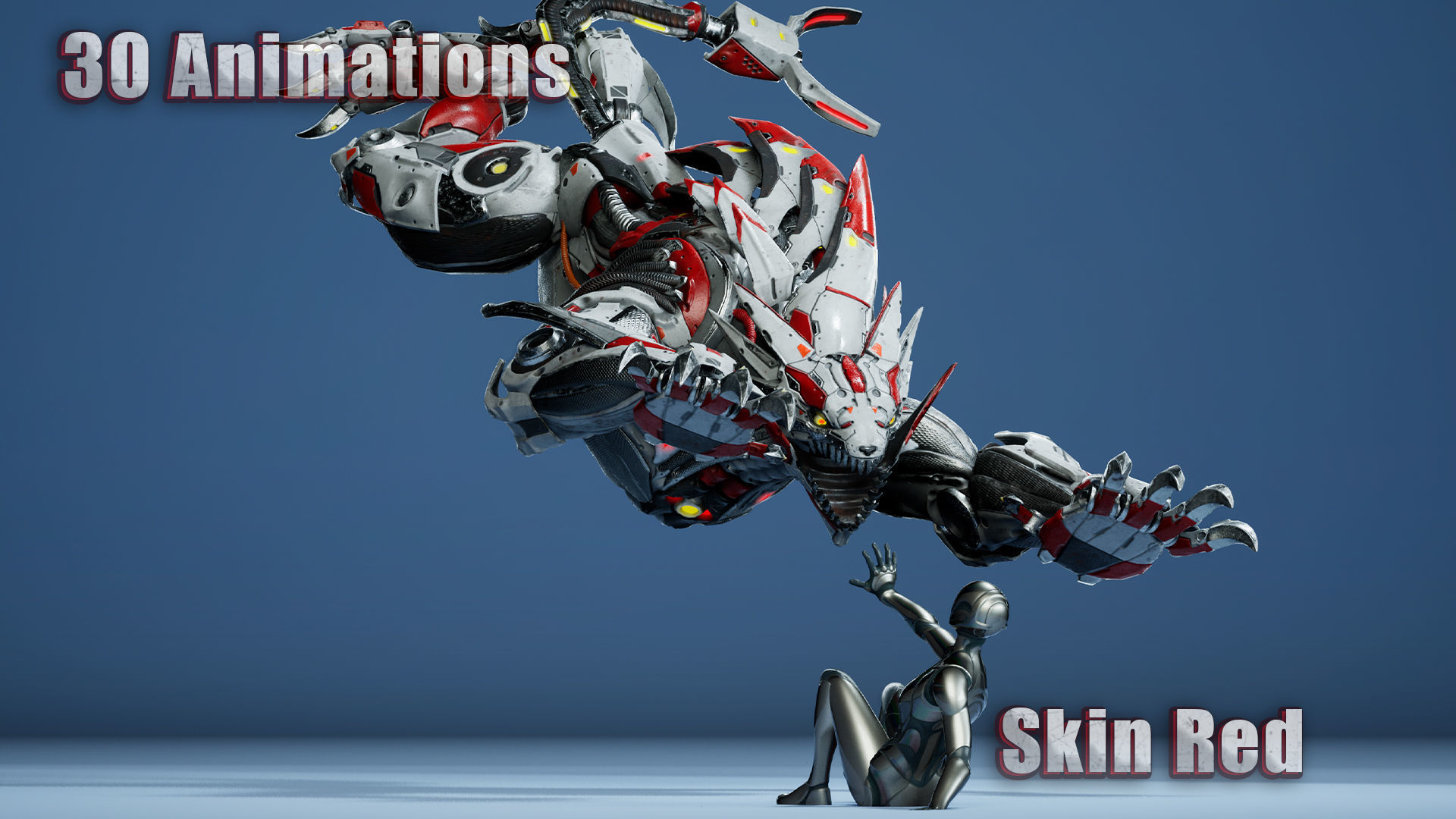 Sci-Fi HellCat Low-poly 3D model_15