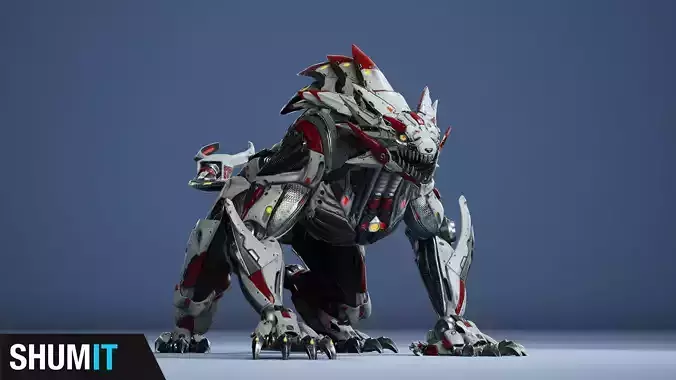 Sci-Fi HellCat Low-poly 3D model
