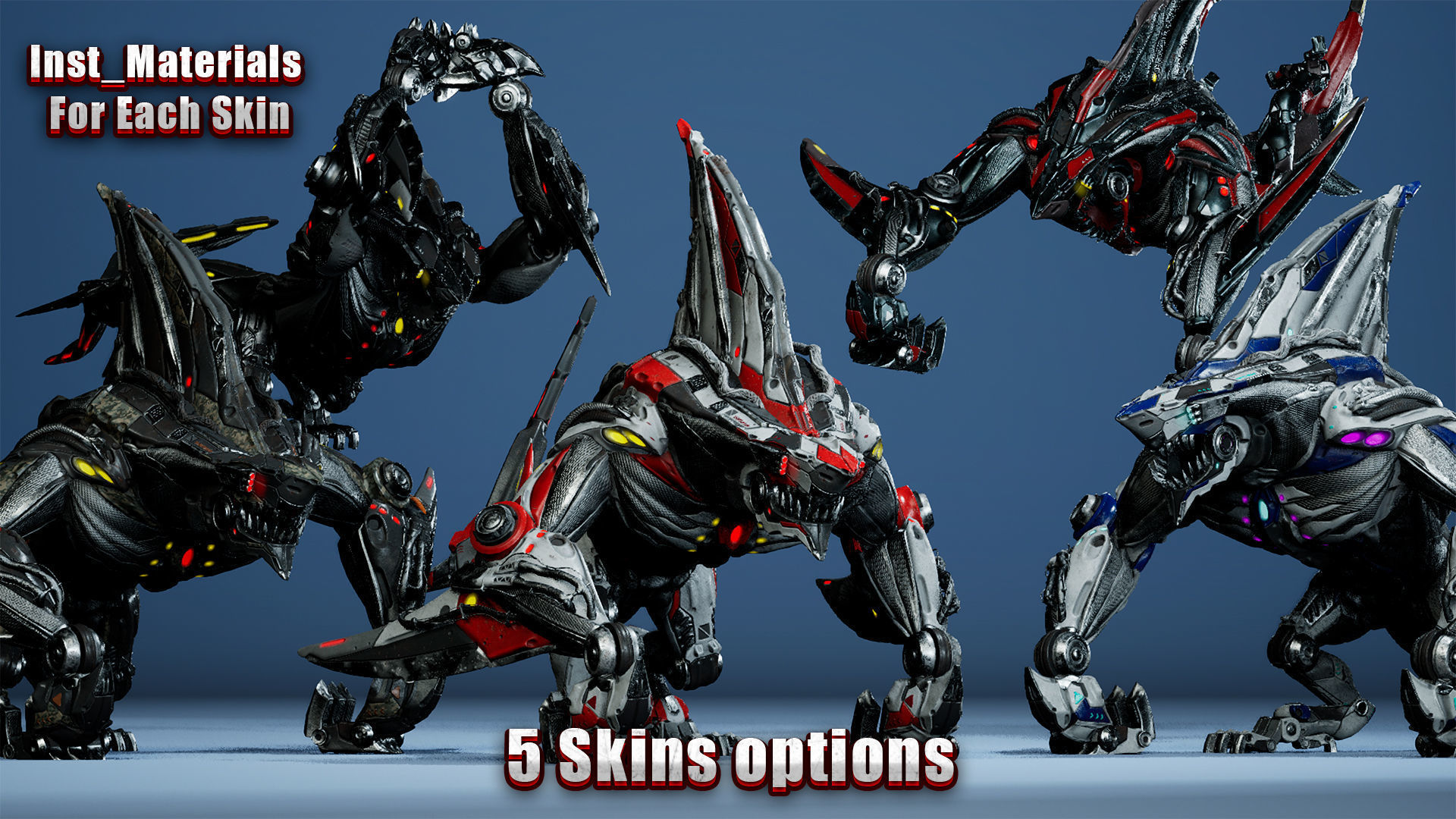 Sci-Fi Shark Low-poly 3D model_18