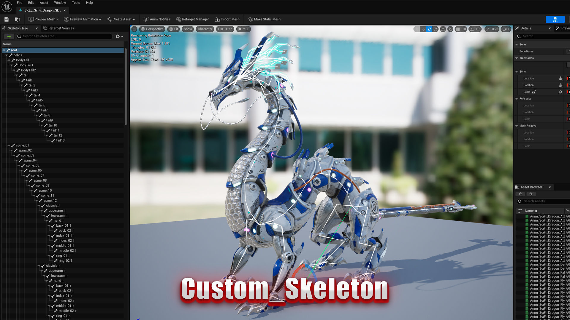 Sci-Fi Dragon Low-poly 3D model_20