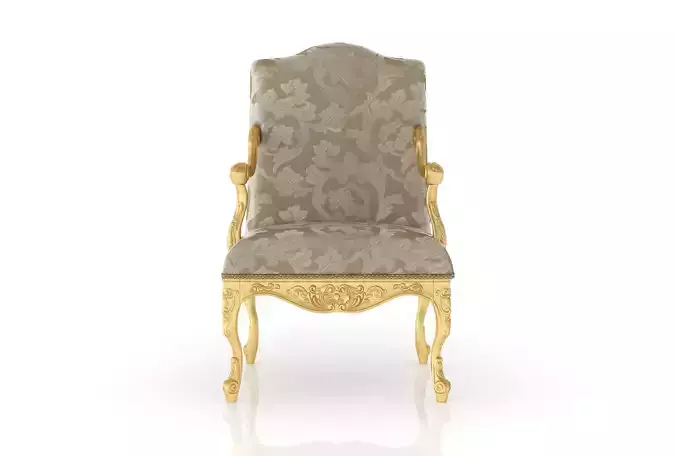 Venetian gold armchair by Modenese