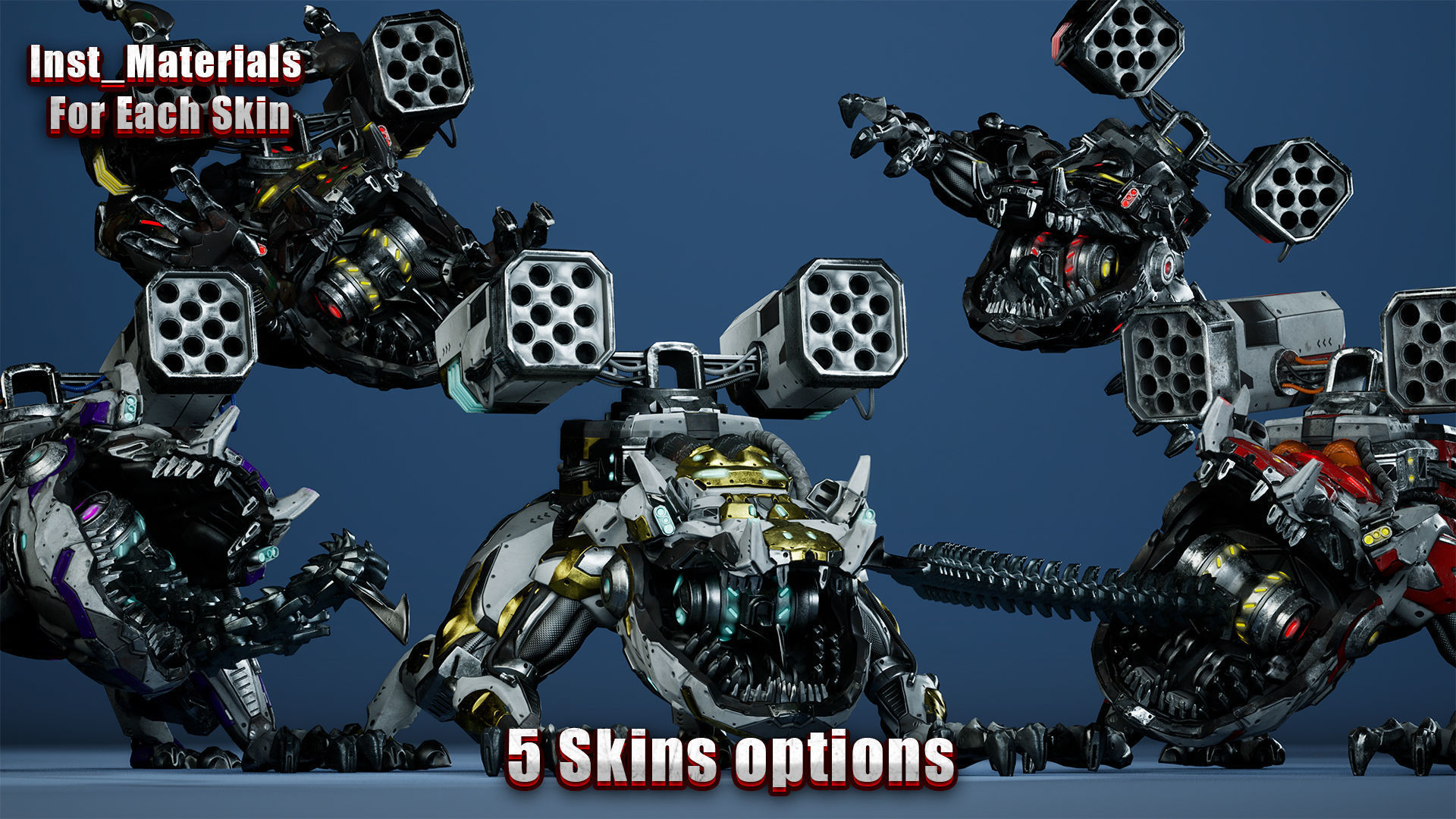 Sci-Fi Frog Low-poly 3D model_23