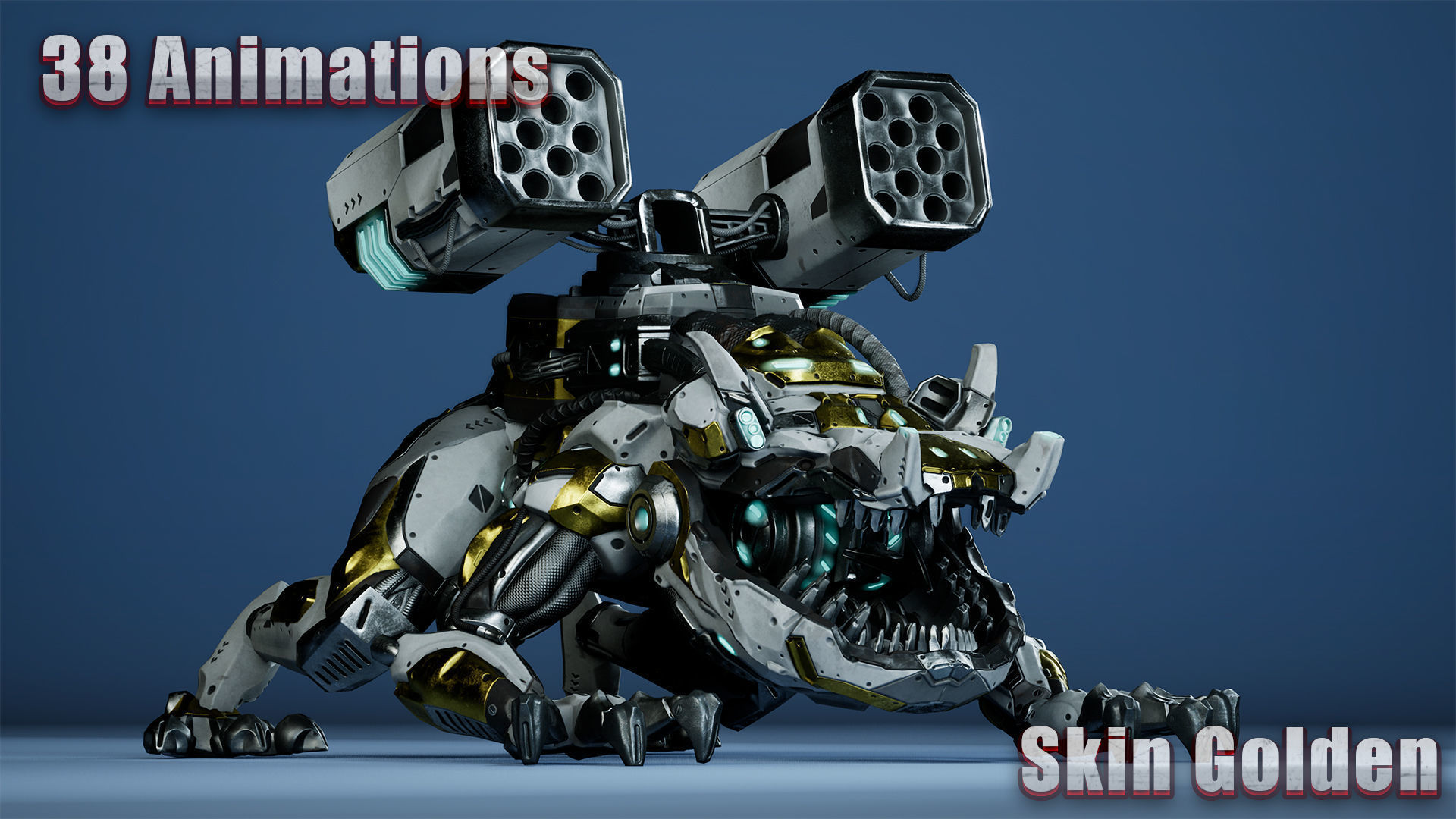 Sci-Fi Frog Low-poly 3D model_25