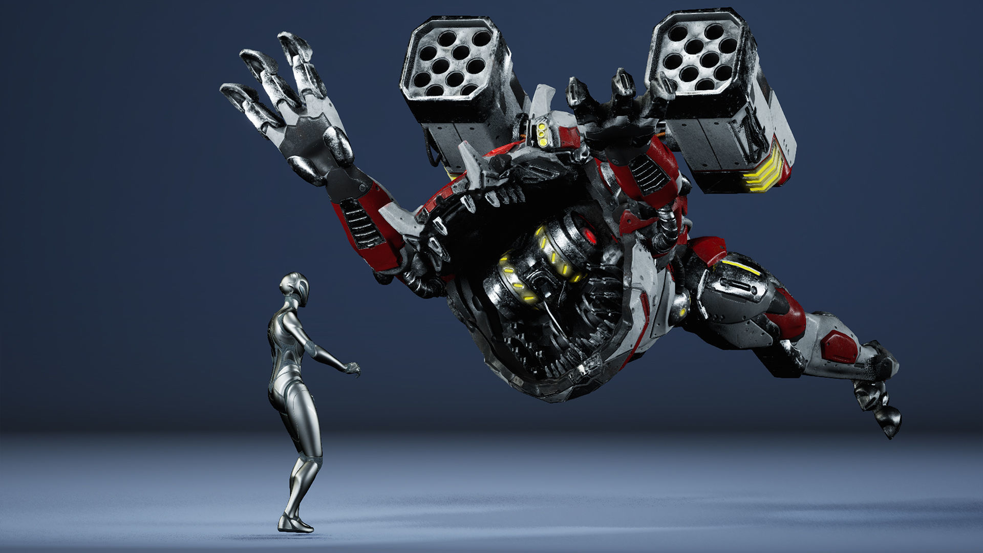 Sci-Fi Frog Low-poly 3D model_4