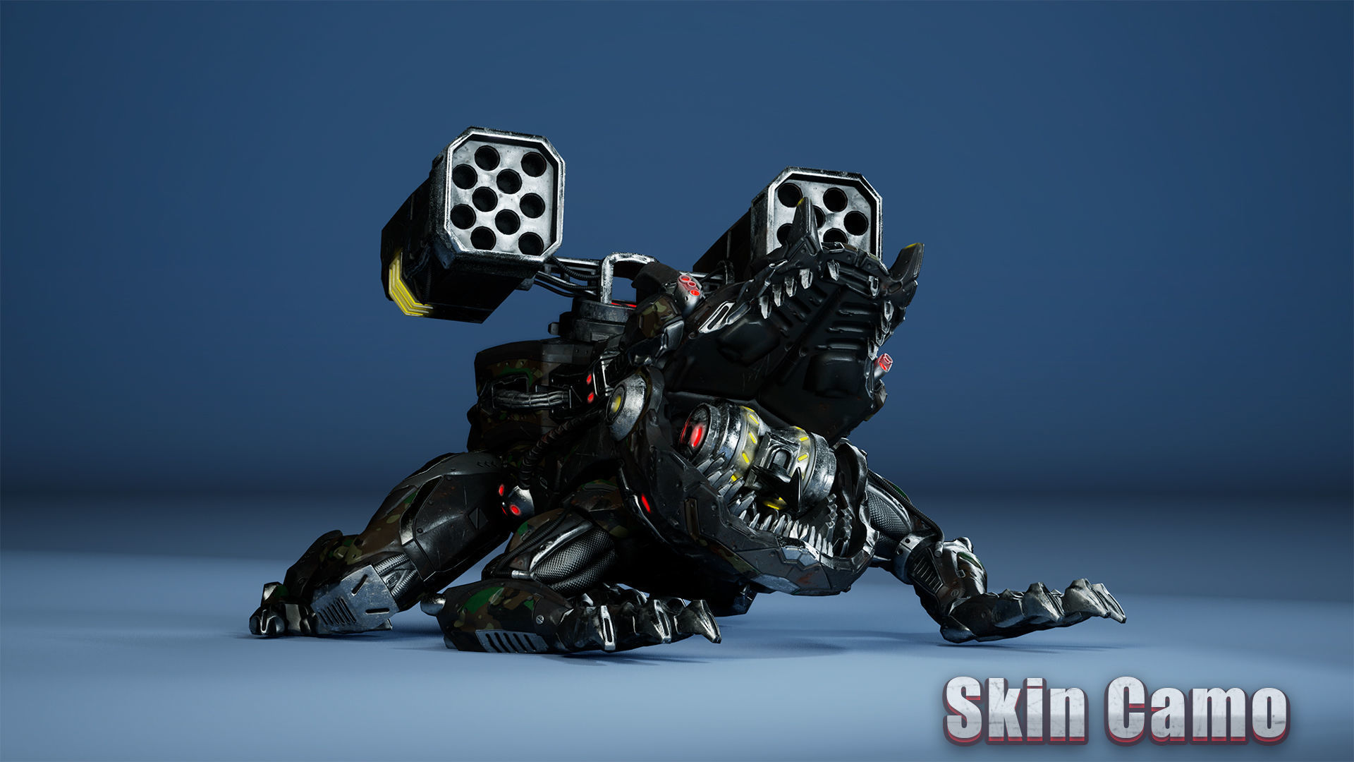 Sci-Fi Frog Low-poly 3D model_29