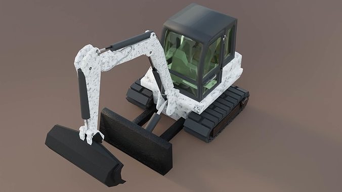 331 Compact Mini Excavator Crane 3D model