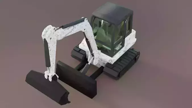 331 Compact Mini Excavator Crane 3D model