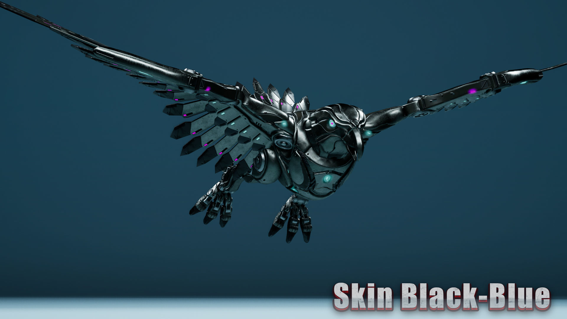 Sci-Fi Eagle Low-poly 3D model_18