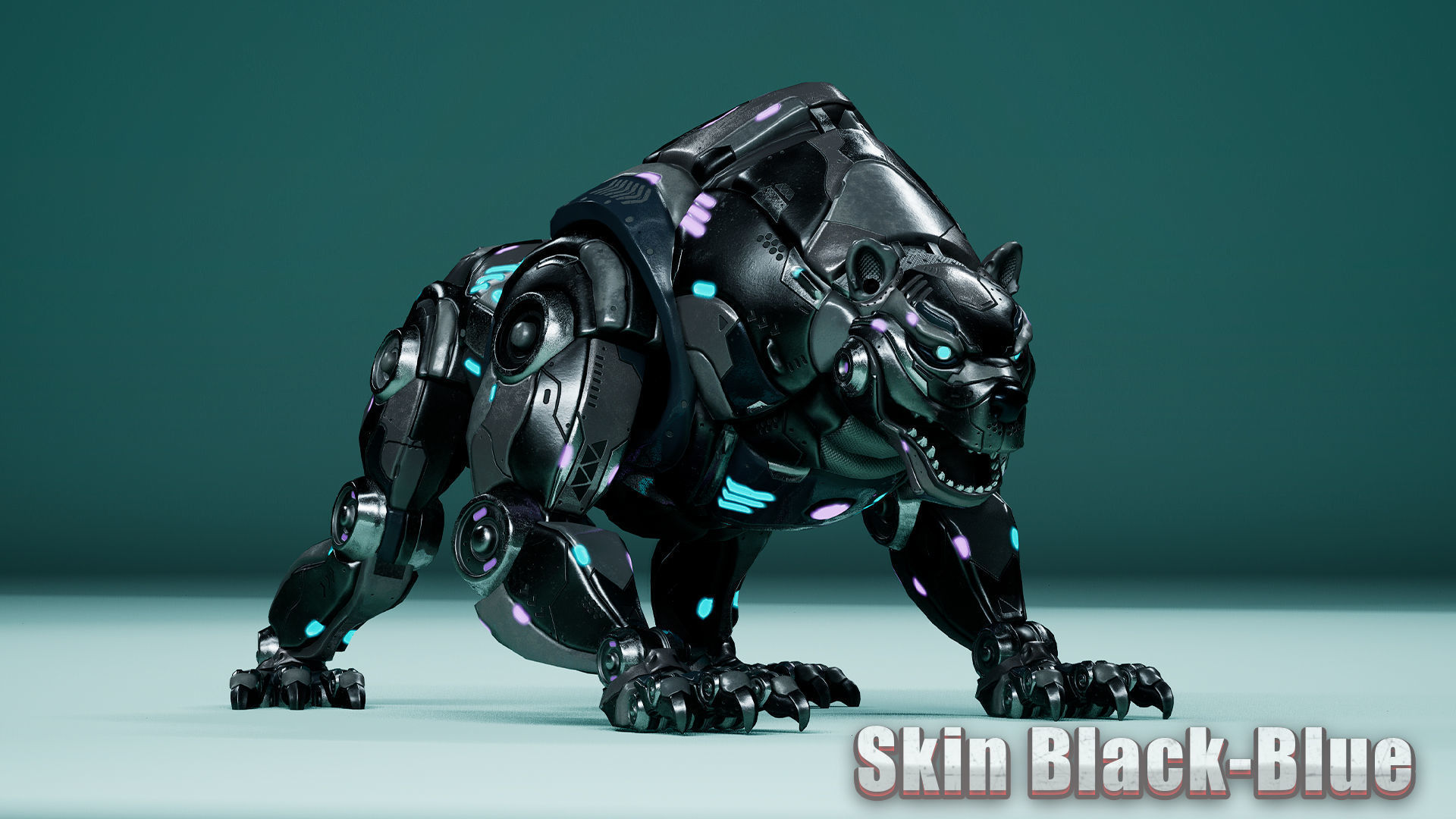 Sci-Fi Bear Low-poly 3D model_20