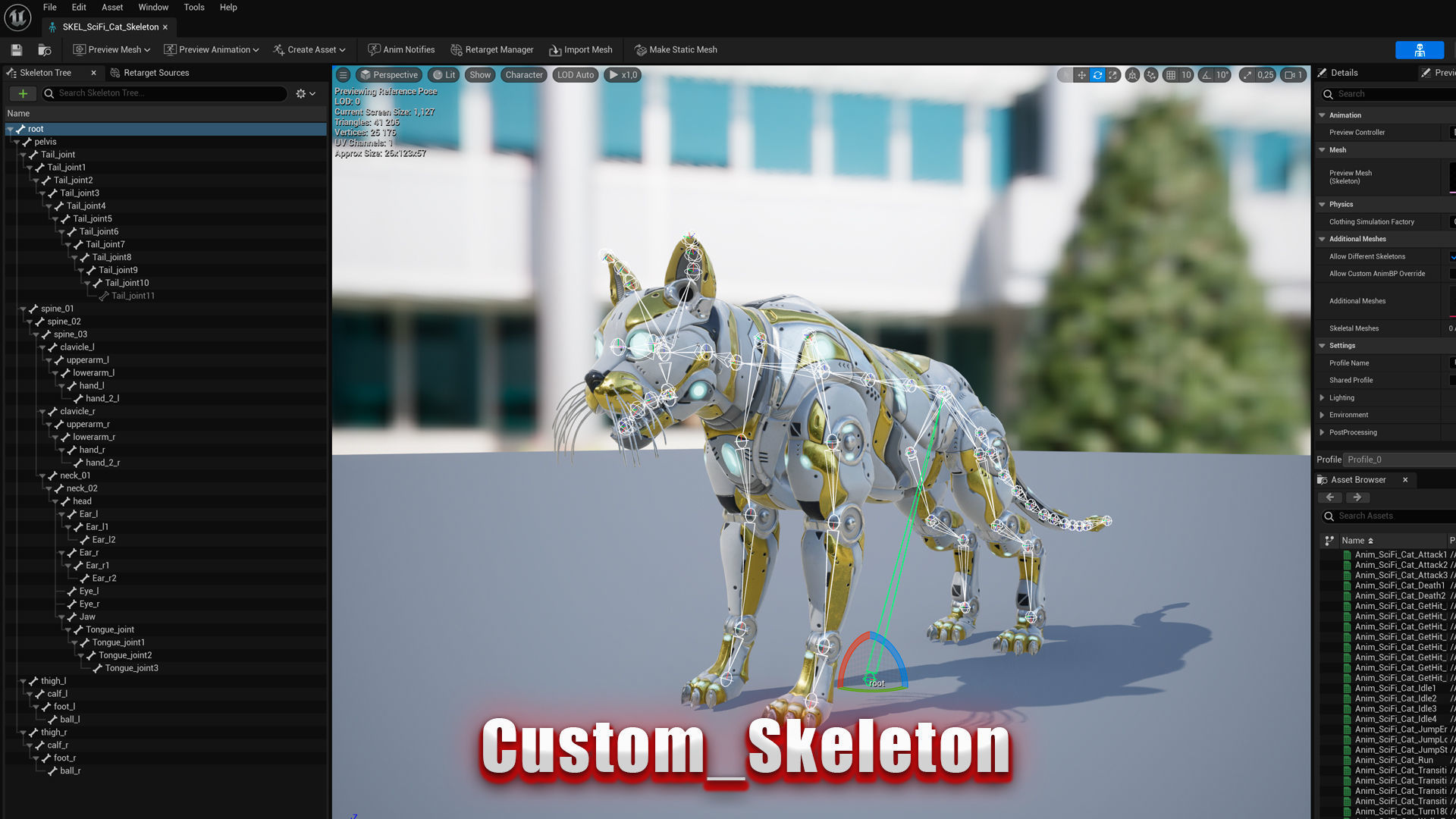 Sci-Fi Cat Low-poly 3D model_22