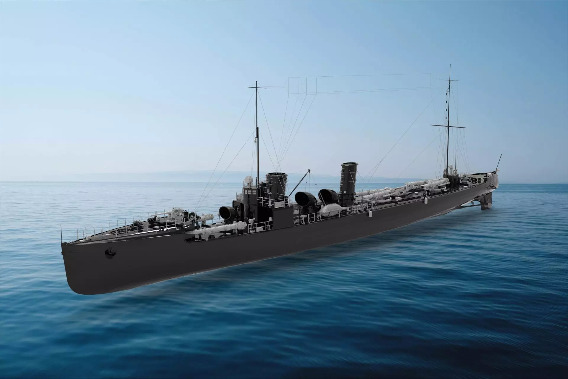 V25-class torpedo boat 3D model