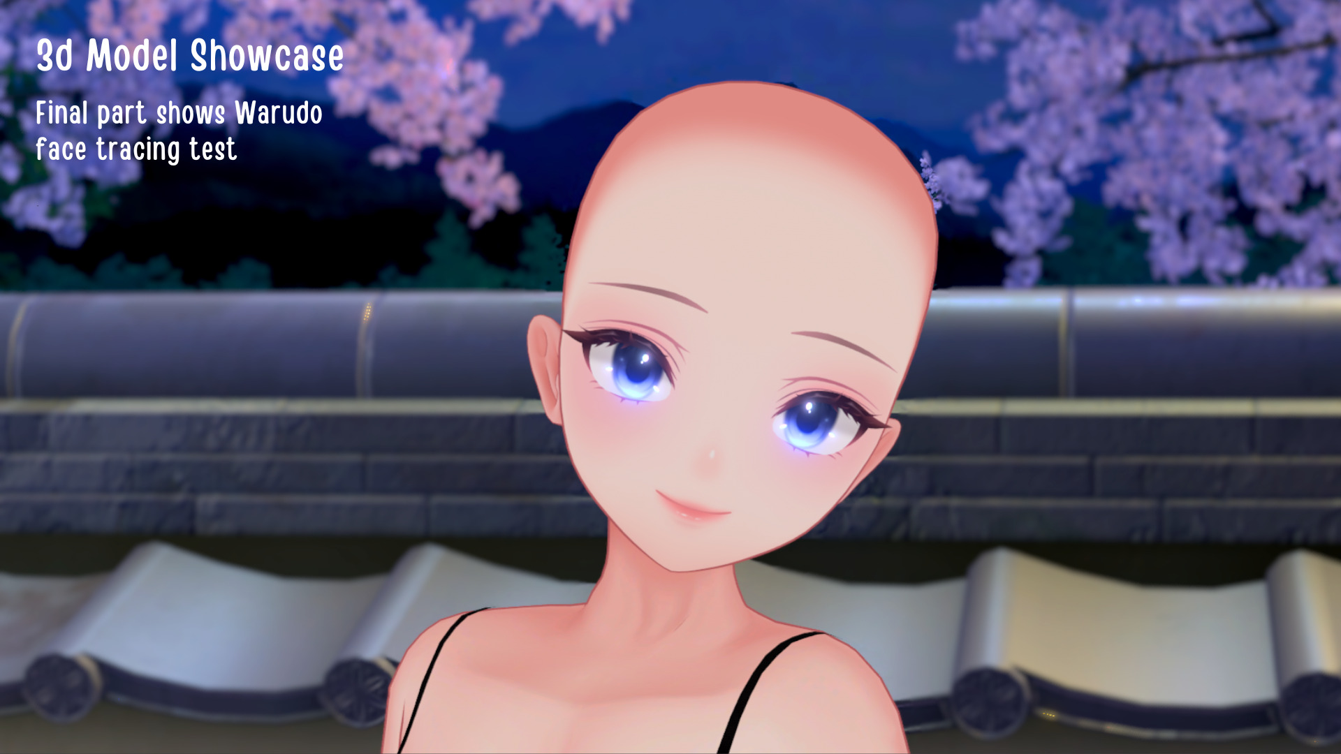 Anime Female Base Mesh 3D model_9