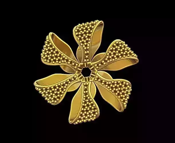 Flower Diamond Petal Pendant