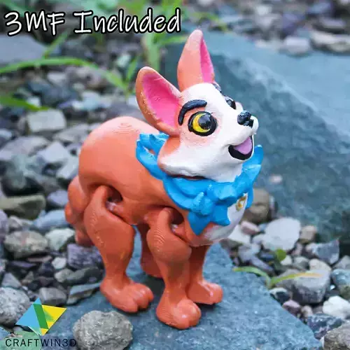 Print in place Flexy dog