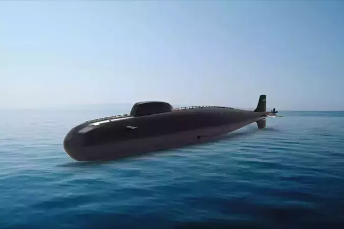 Victor-class submarine 3D model