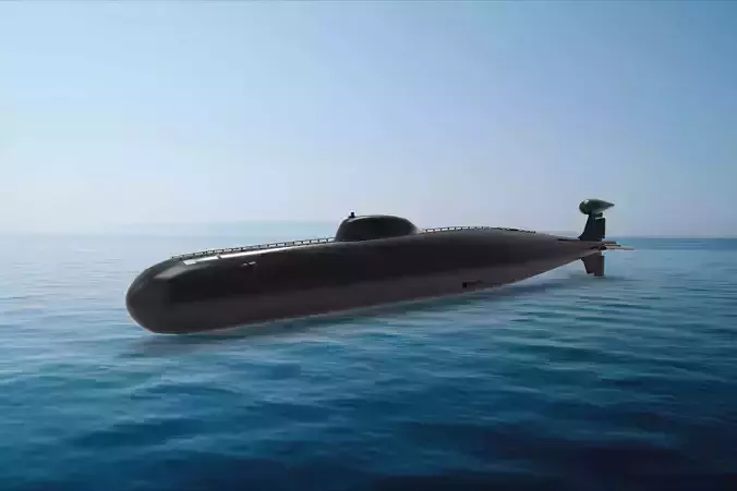 Victor-class submarine 3D model