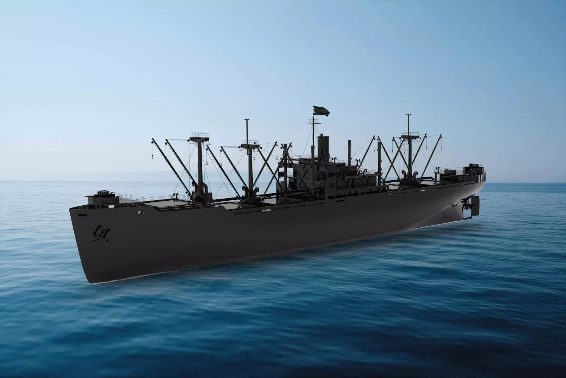  Victory ship 3D model_0