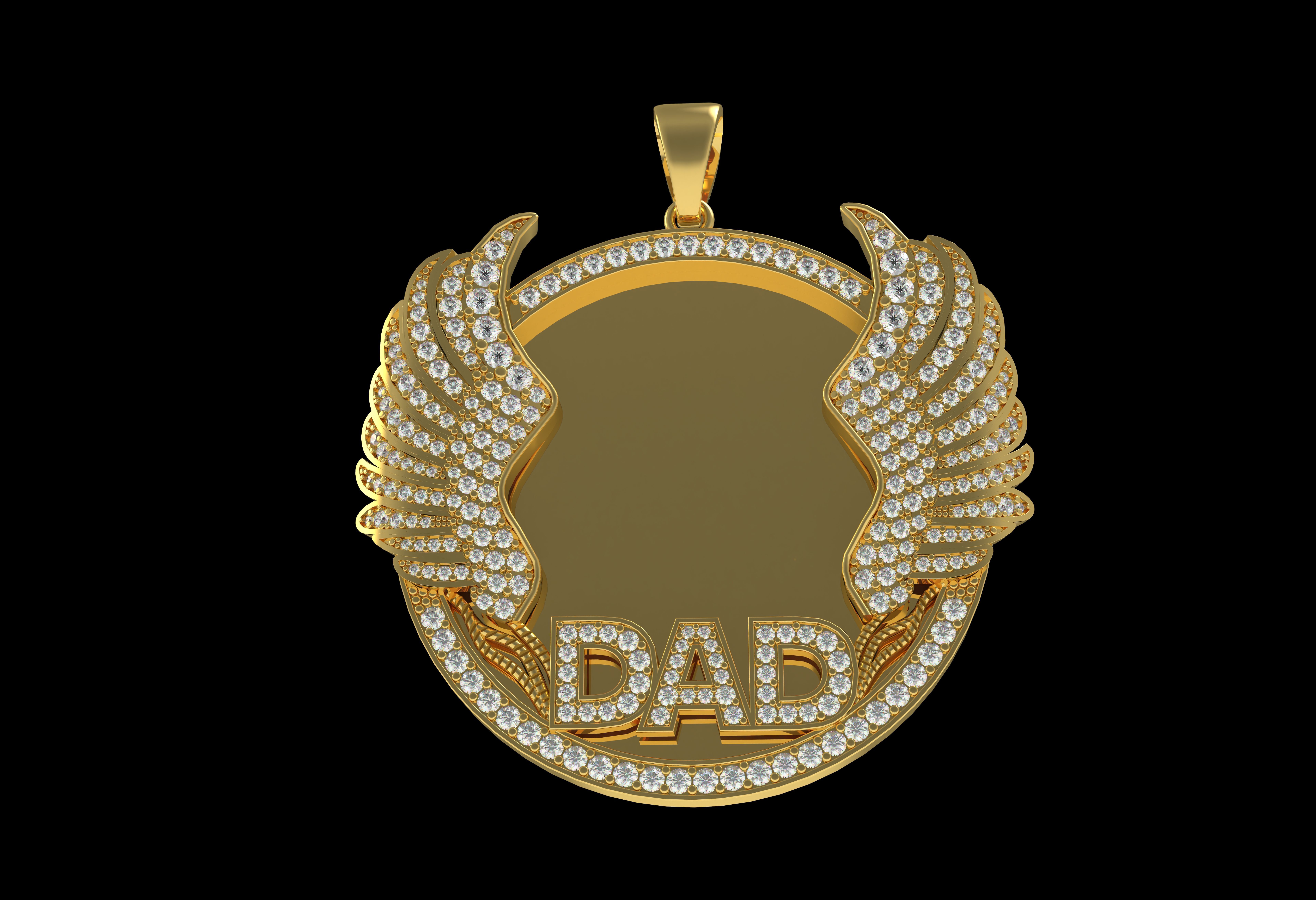 Dad Picture Pendant 03 3D print model_24
