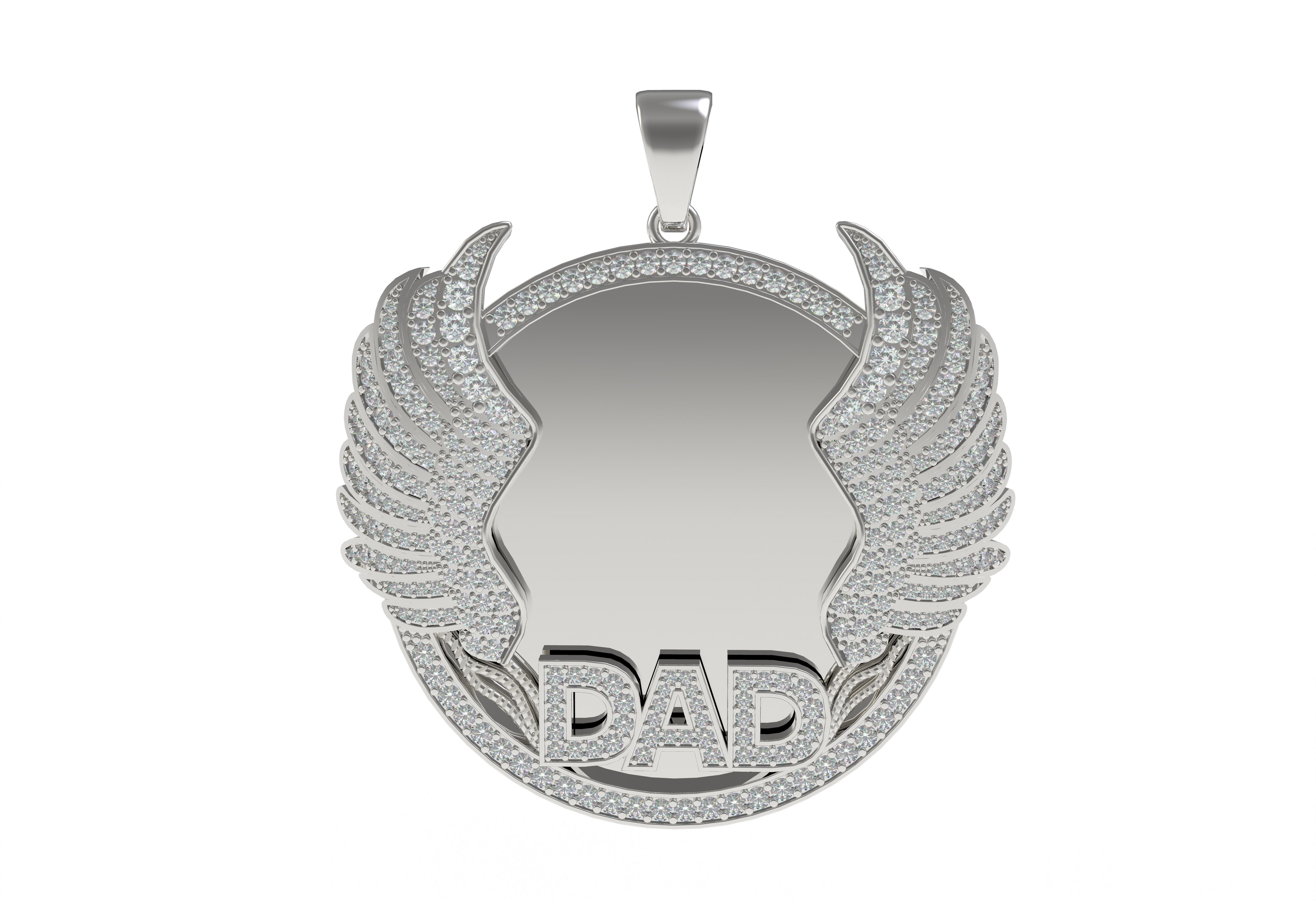 Dad Picture Pendant 03 3D print model_7