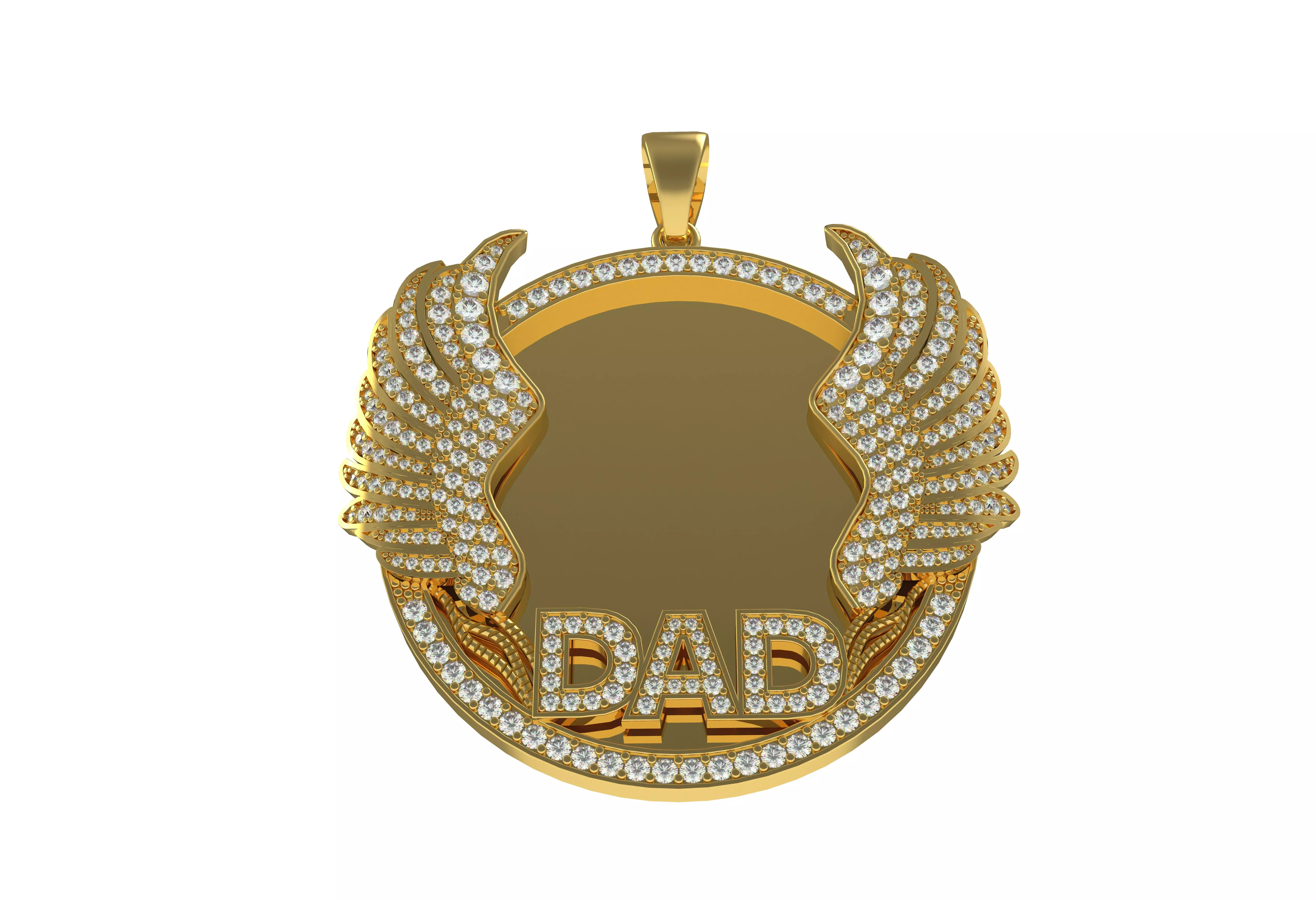 Dad Picture Pendant 03 3D print model_0