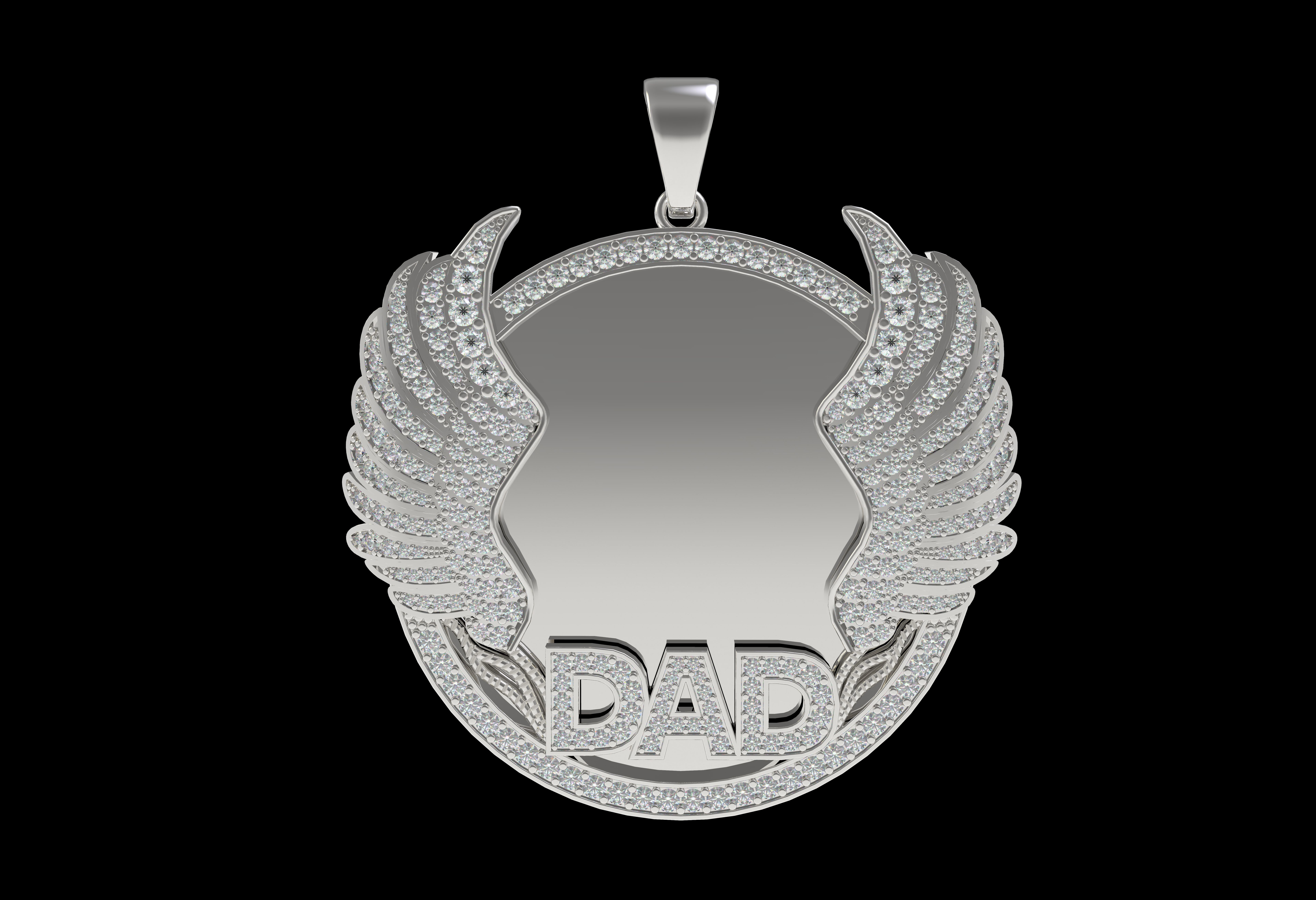 Dad Picture Pendant 03 3D print model_19