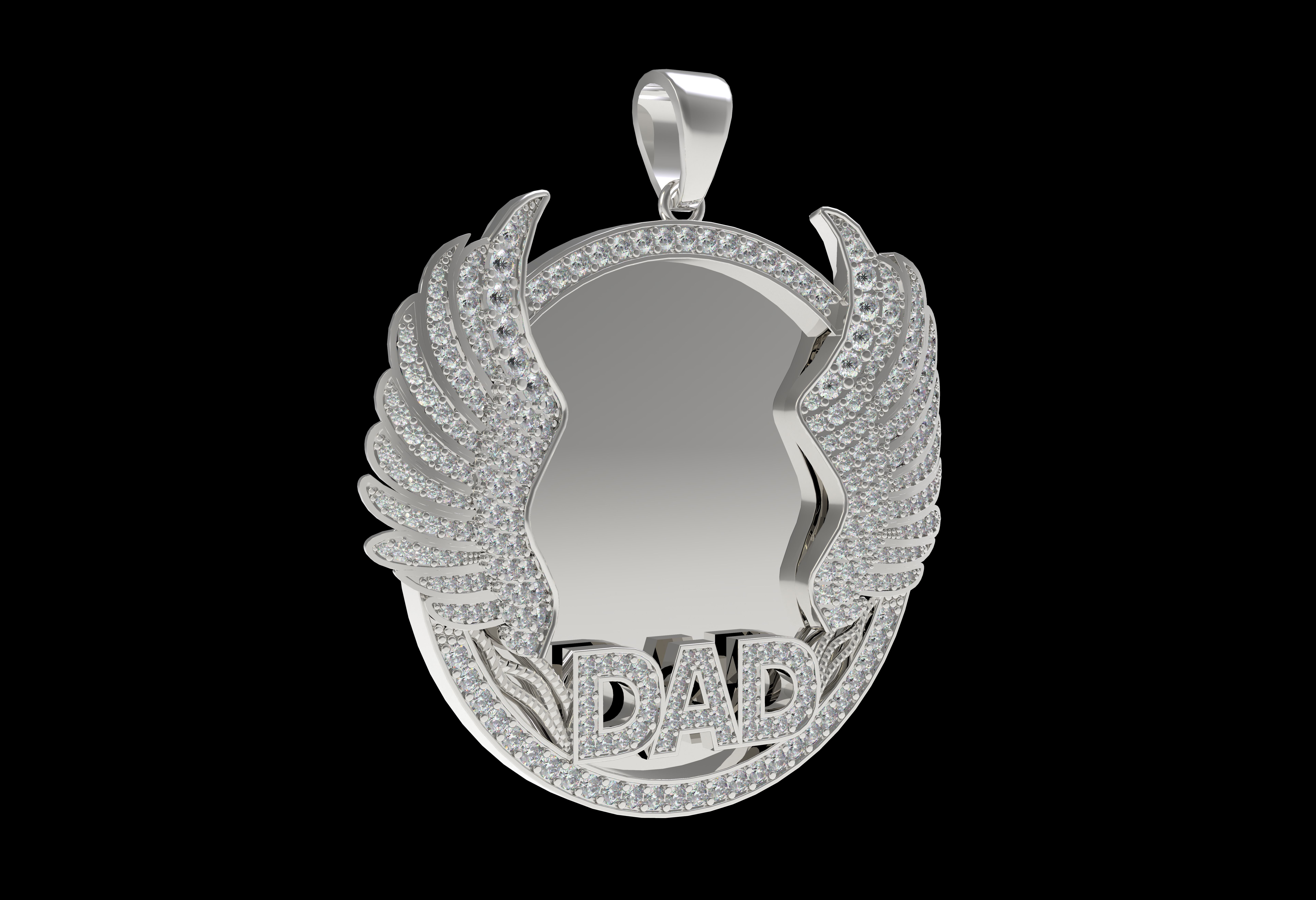 Dad Picture Pendant 03 3D print model_22