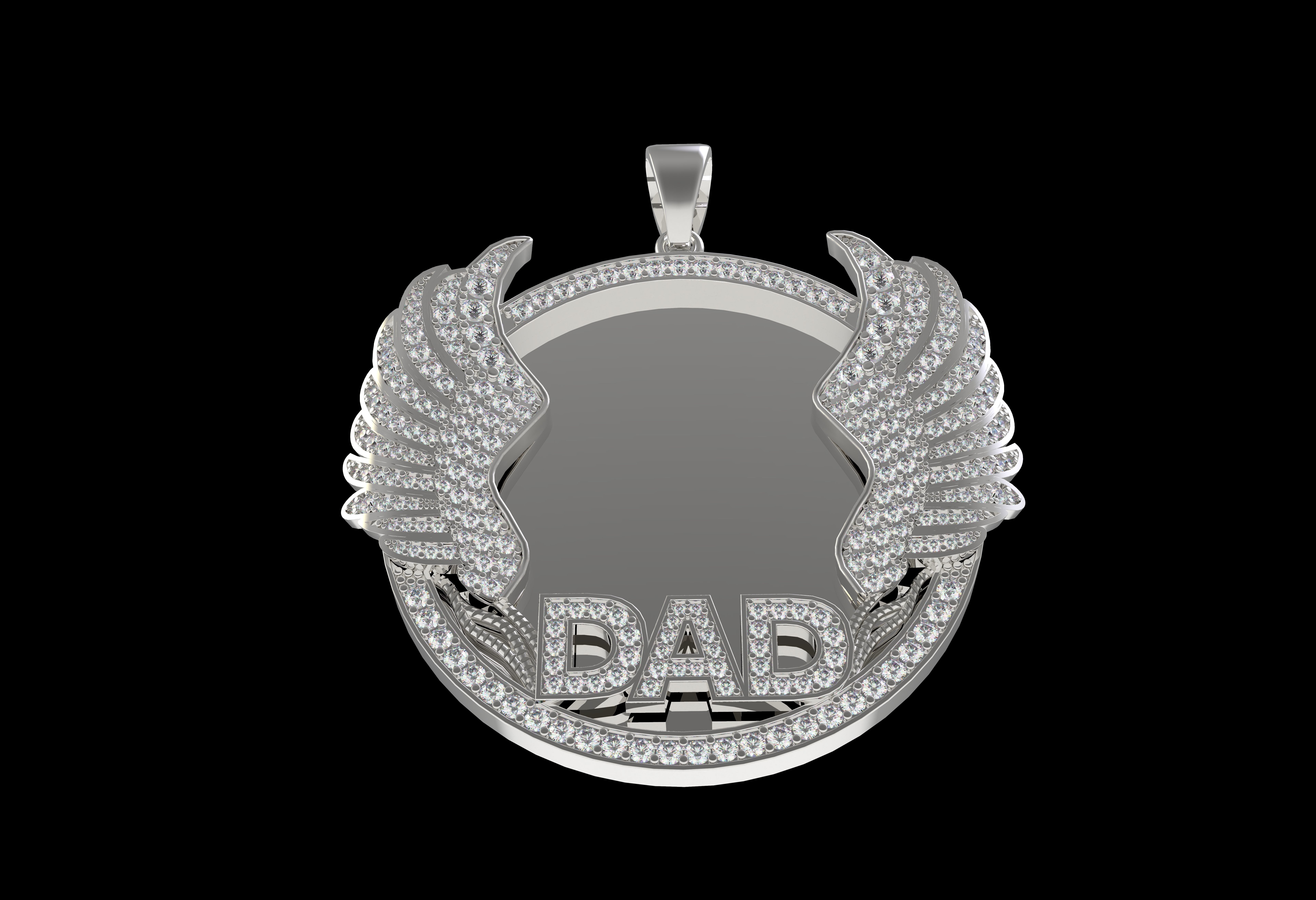 Dad Picture Pendant 03 3D print model_20