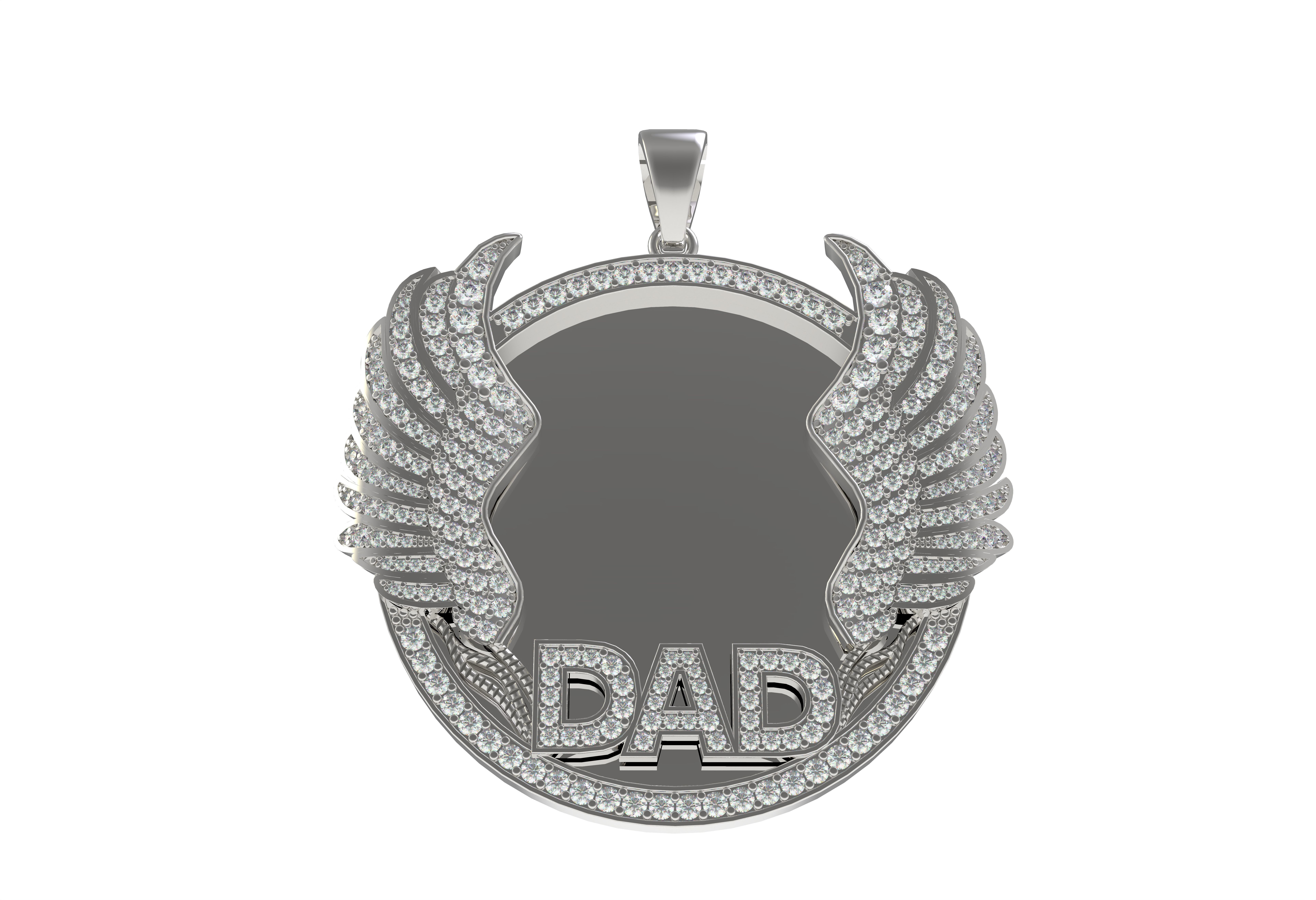Dad Picture Pendant 03 3D print model_8