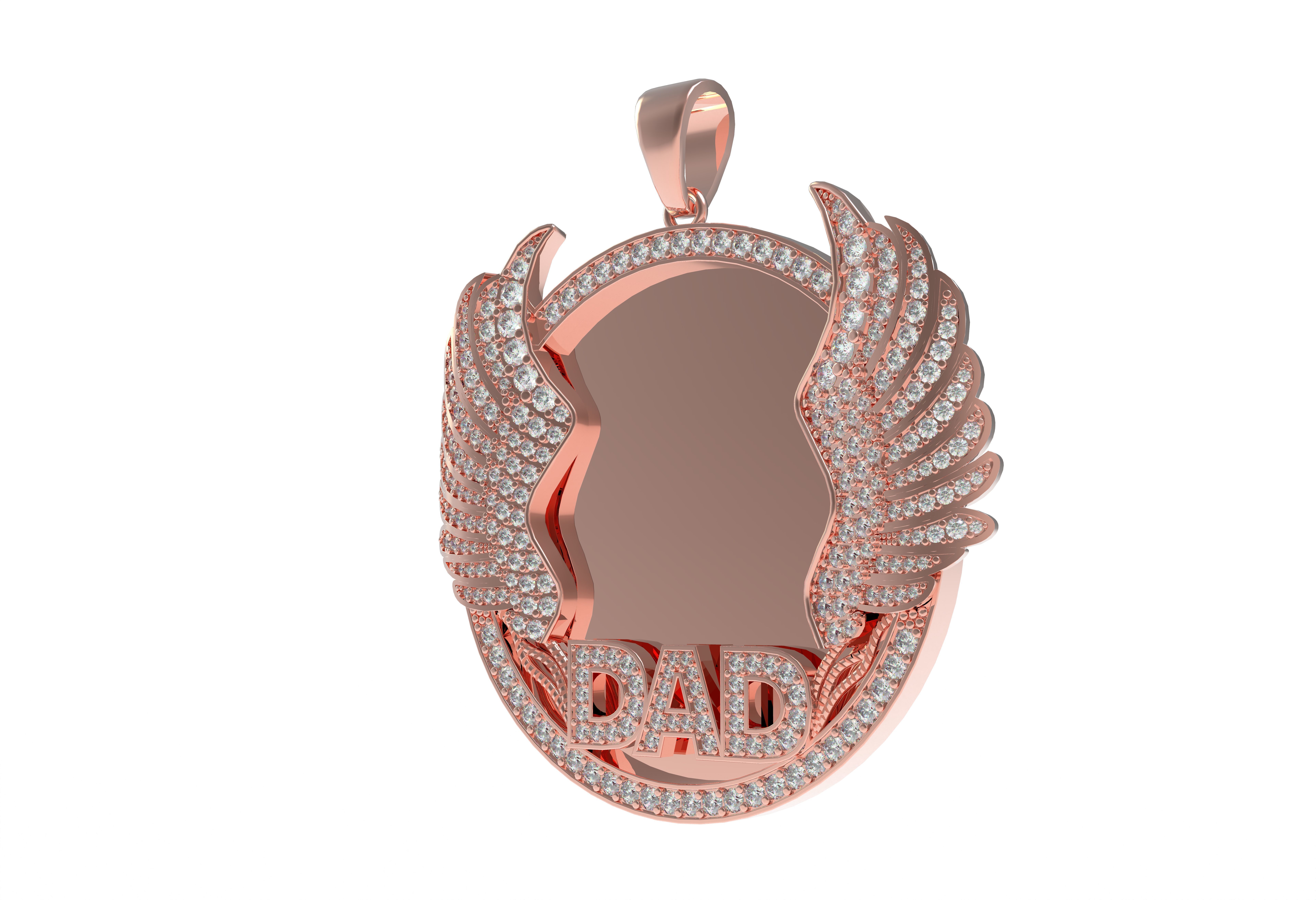 Dad Picture Pendant 03 3D print model_13