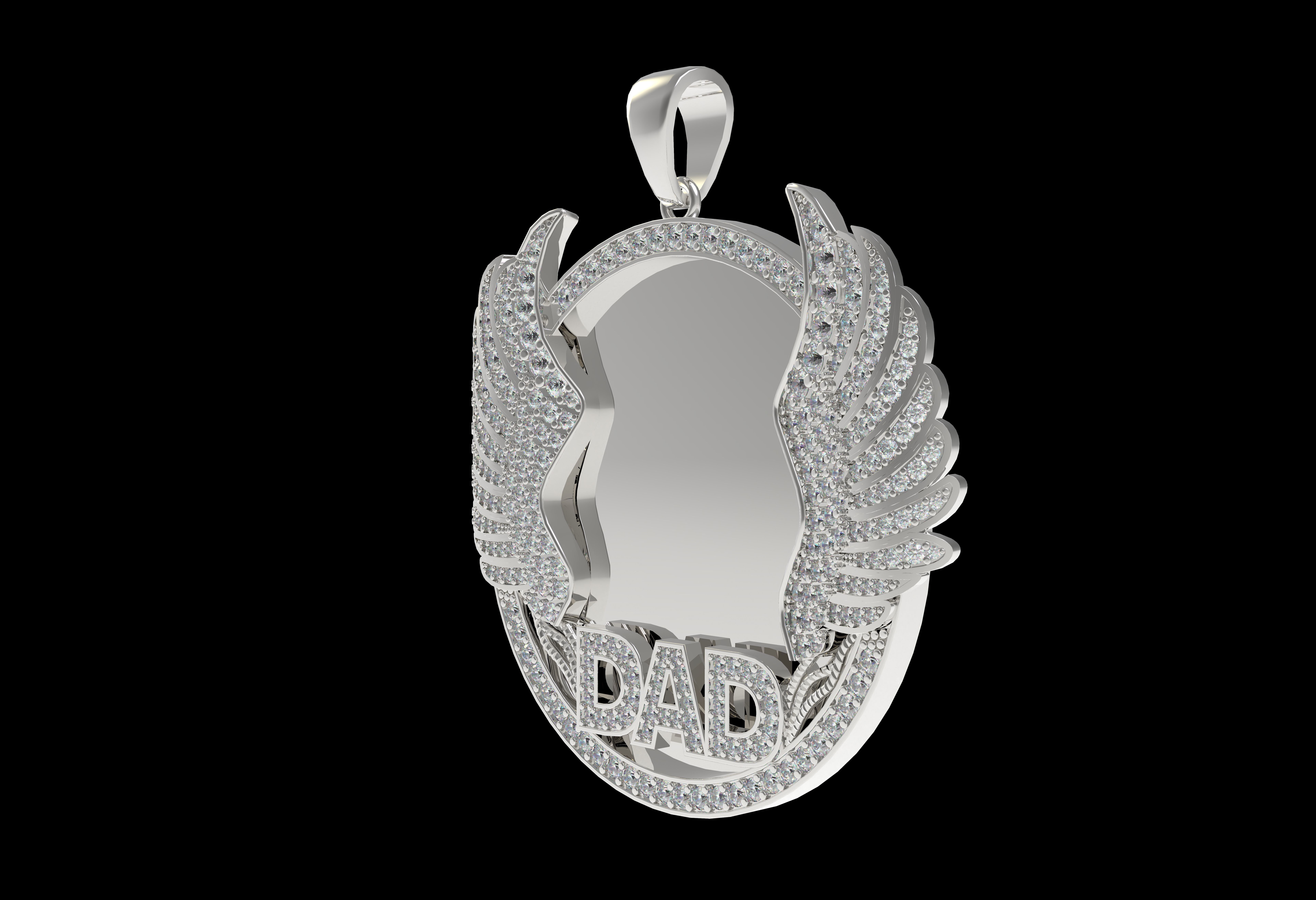 Dad Picture Pendant 03 3D print model_21