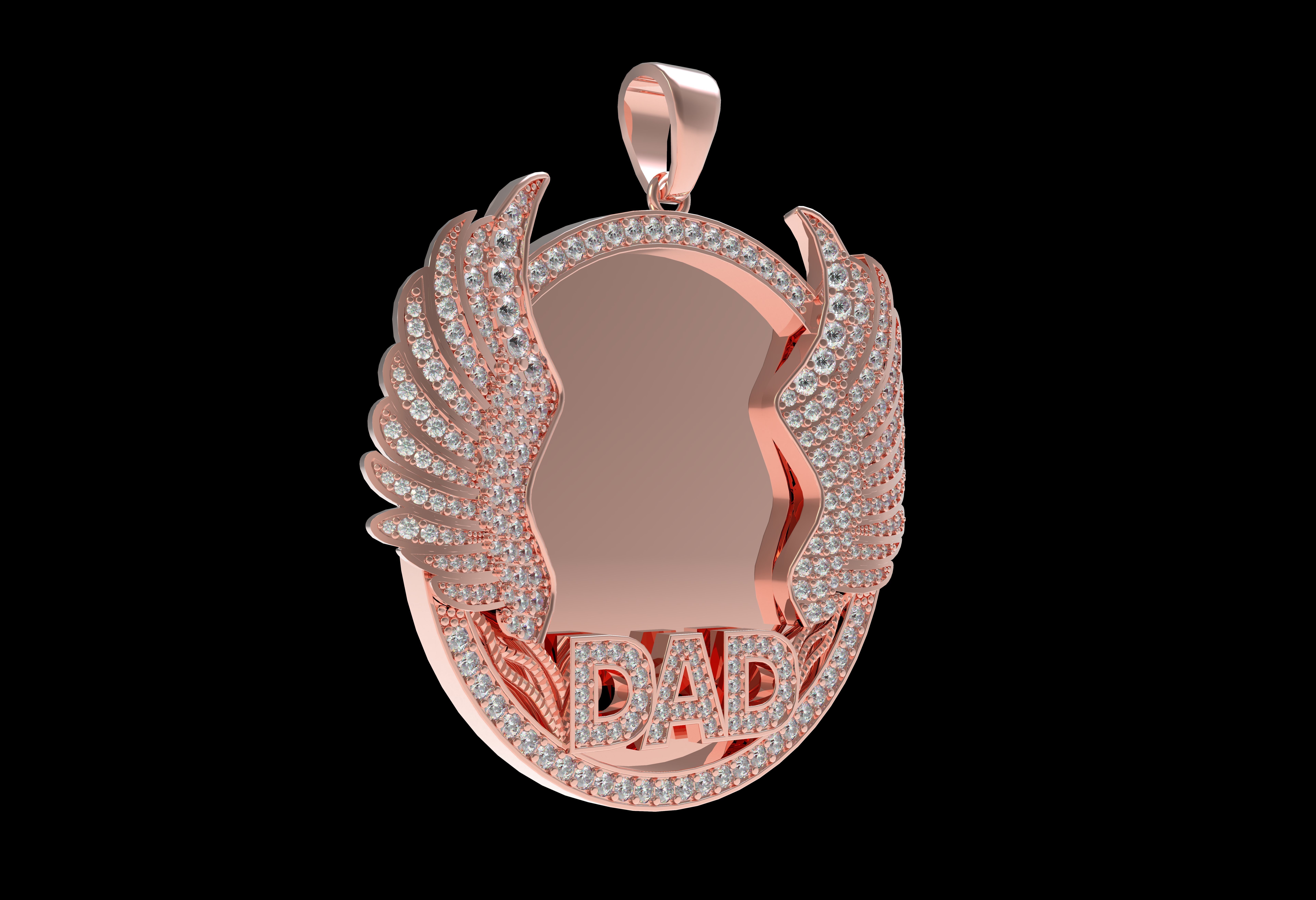 Dad Picture Pendant 03 3D print model_18