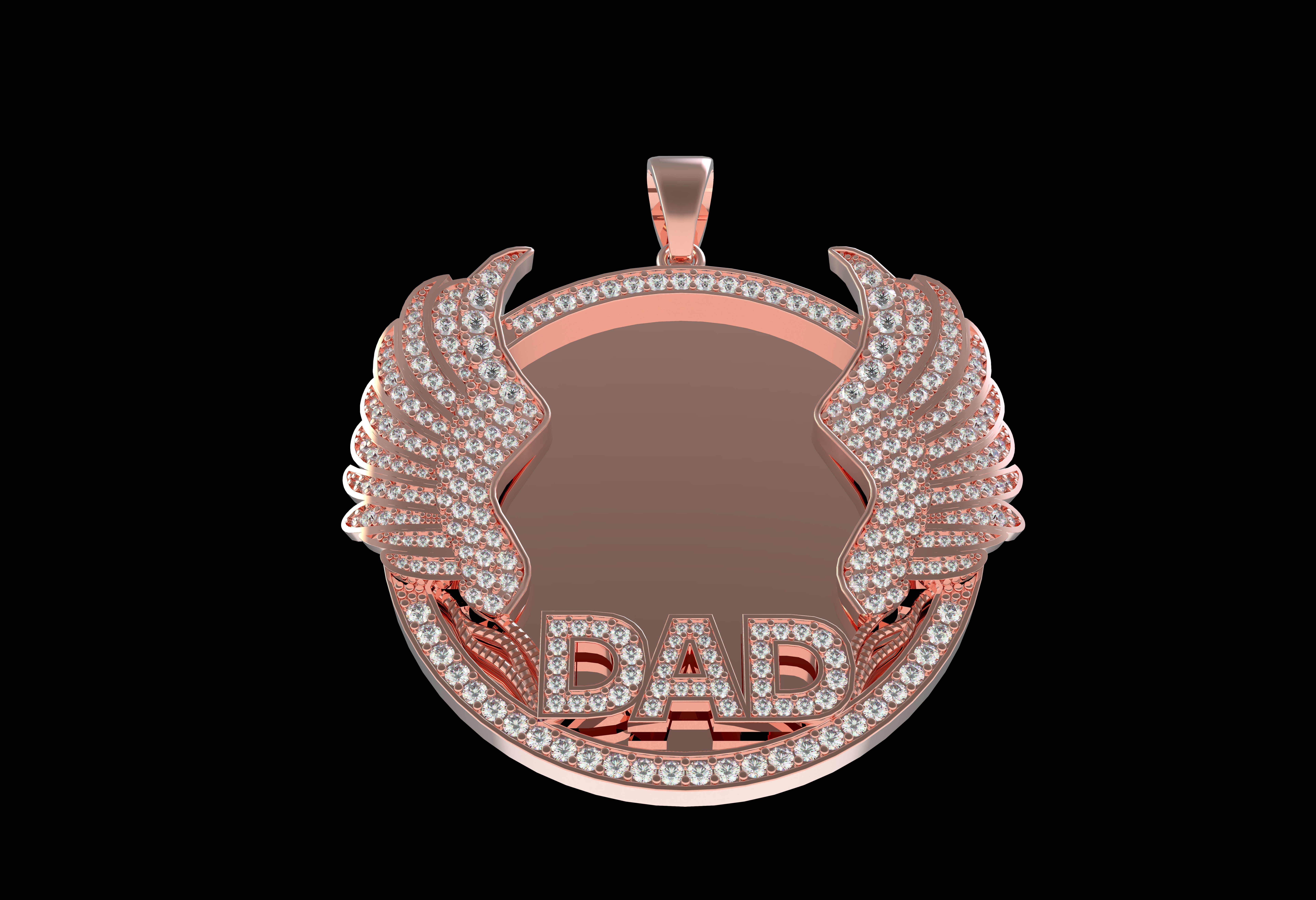 Dad Picture Pendant 03 3D print model_16