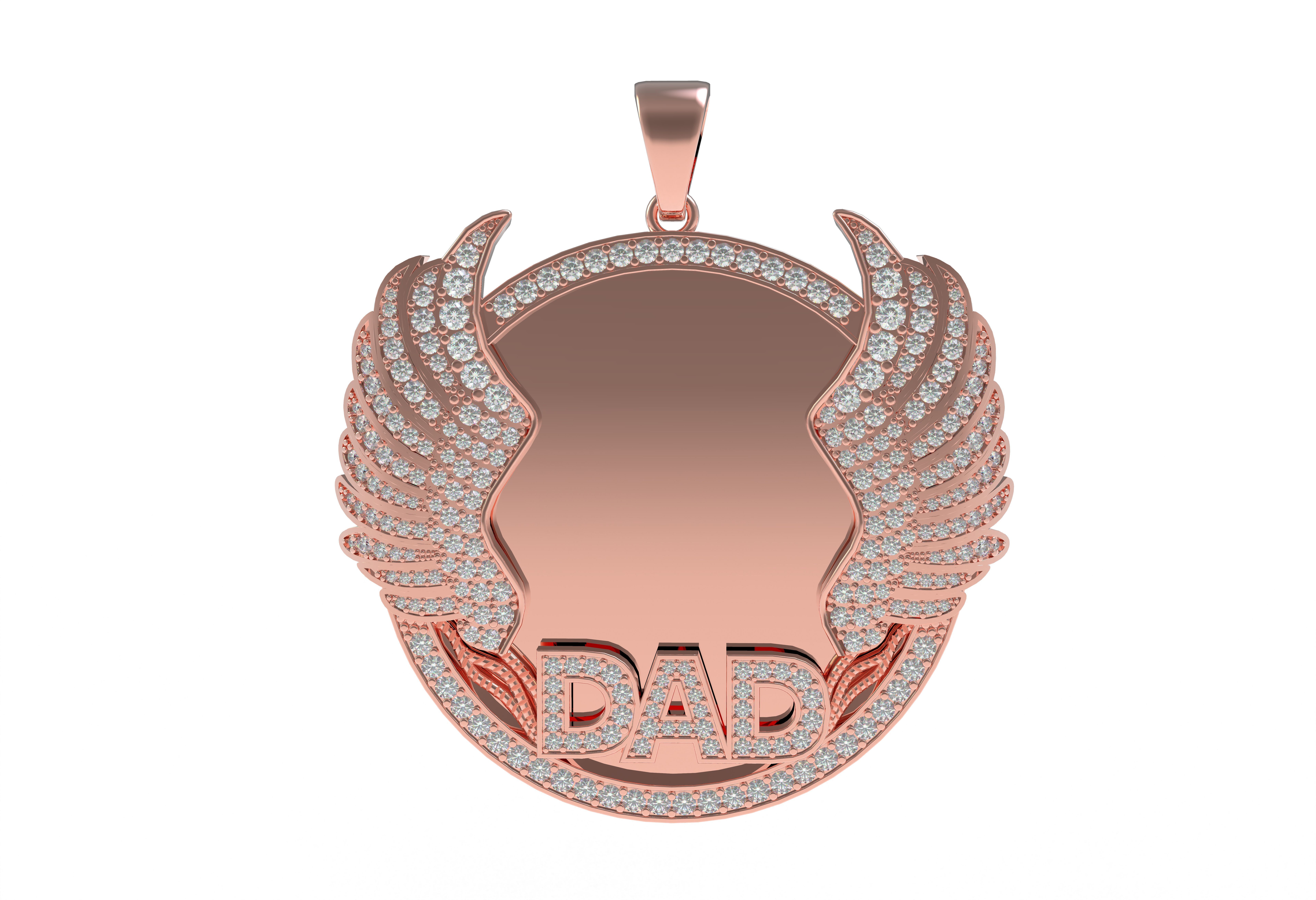 Dad Picture Pendant 03 3D print model_11